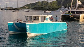 Blu Bi U, a 38ft Custom Power Cat